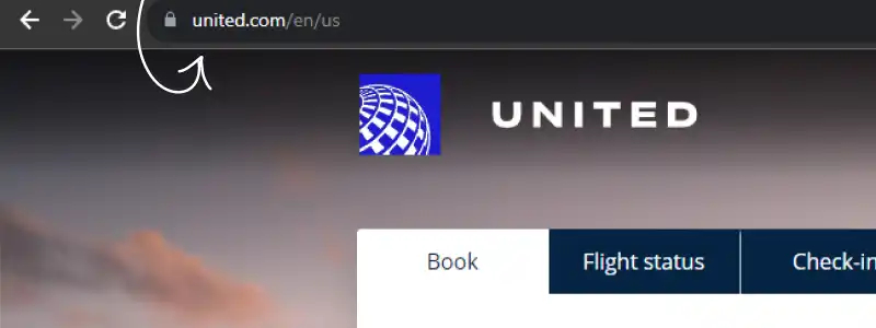 go to the website of united airlines